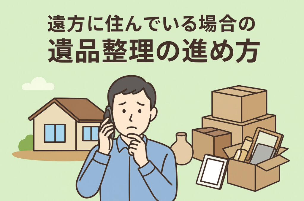 遠方に住んでいる場合の遺品整理の進め方