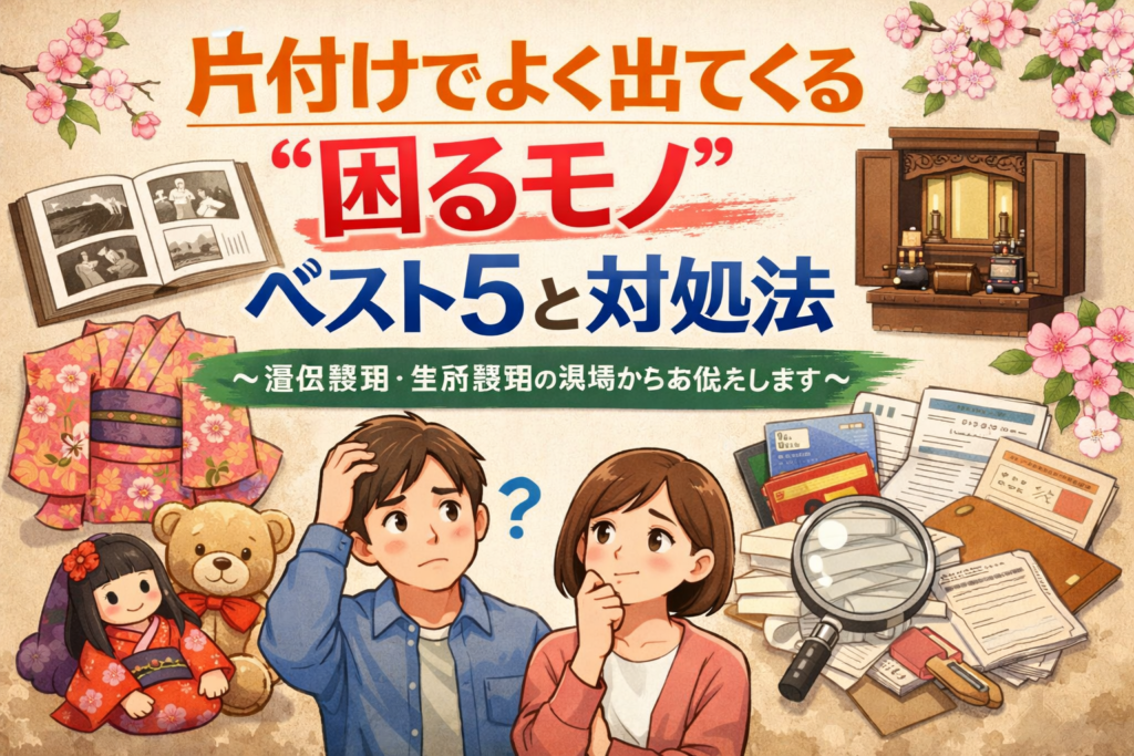 片付けでよく出てくる“困るモノ”ベスト5と対処法〜遺品整理・生前整理の現場からお伝えします〜